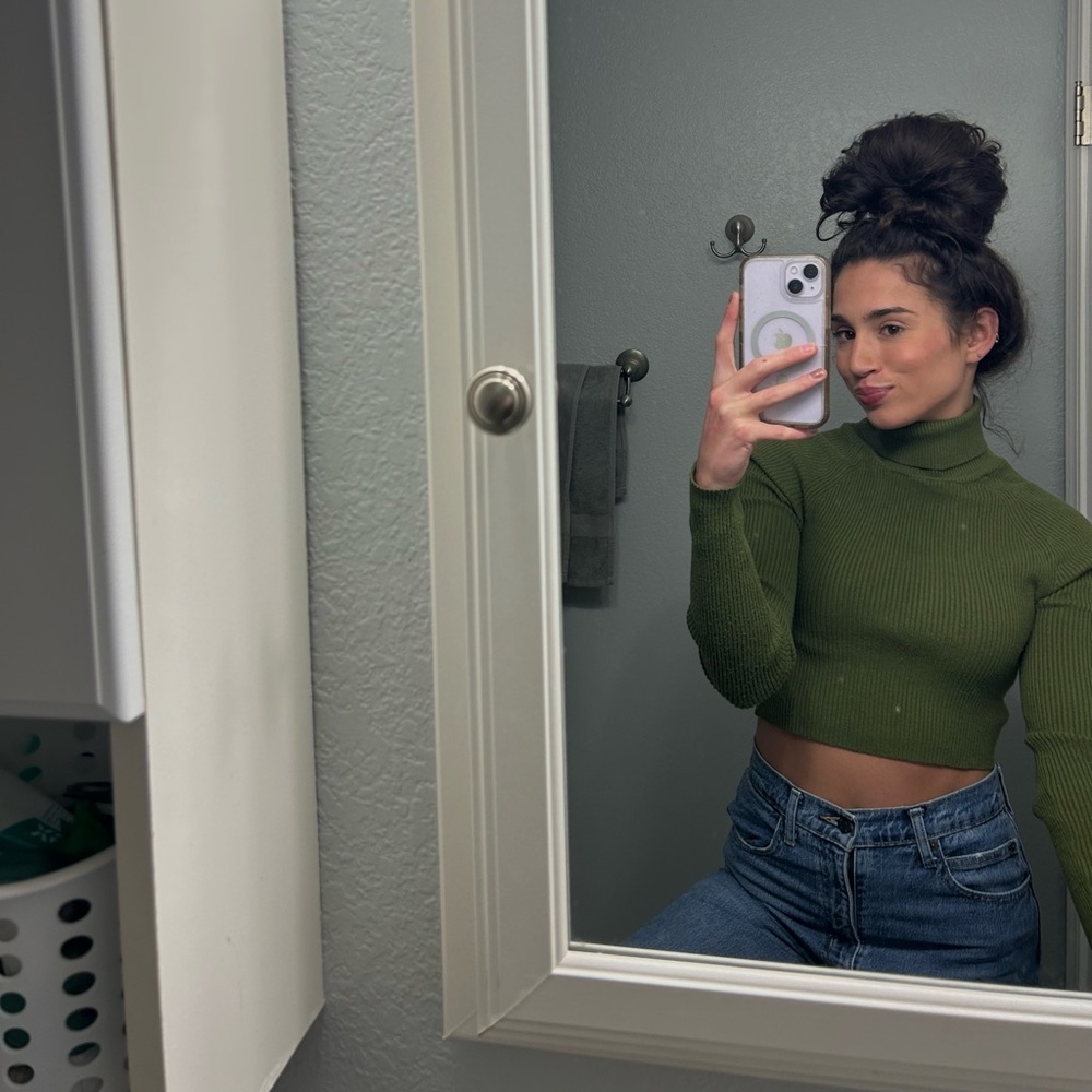 Olive green sweater
